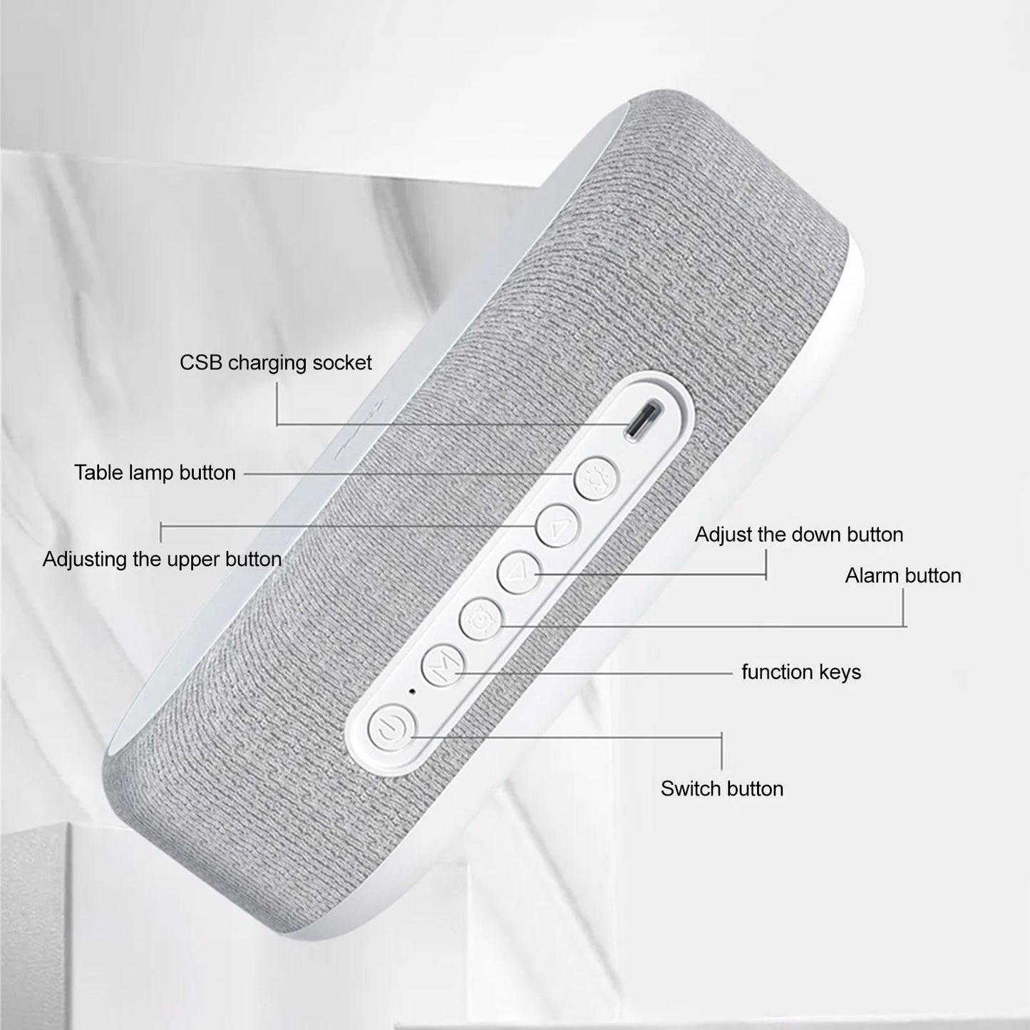 Electronics Clearance Sale All Items,Electronics Deal,Desktop Clock Alarm Clock Mobile Phone Wireless Charging Night Lamp Table Lamp Thermometers 4-In-1 Wireless Charger